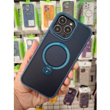 Epro iPhone 16 Pro Max 360 Derece Dönen Standlı Kamera Lens Korumalı Magsafe Şarj Özellikli Zırhlı Kılıf