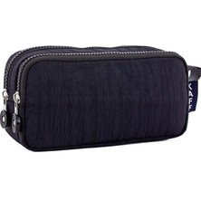 Leaf Shop K01105 Çift Gözlü Kalemlik Kalem Kutu Kalemkutusu Yerli Üretim Orjinal (Siyah)