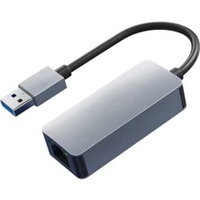 Leaf Shop PX-4743 USB To Gigabit Ethernet, Usb3.0 To RJ45 10/100/1000/2500MBPS Gigabit Internet Çevirici, USB To Ethernet Dönüştürücü Adaptör