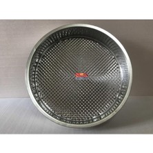 Leaf Shop - Çiğ Köfte Tepsisi 4.no - Çap: 47 cm - Derinlik: 8,5 cm - Çelik Leğen - Motifli