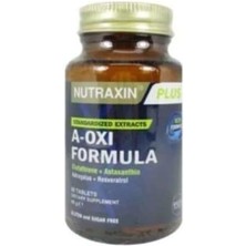 Leaf Shop Plus A-Oxi Formula Glutathione + Astaxanthin 60 Tablet Takviye Edici Gıda