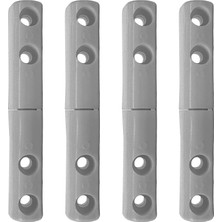 Leaf Shop Sineklik ve Kombi Dolabı Kapakları Için Plastik Menteşe 4lü Beyaz