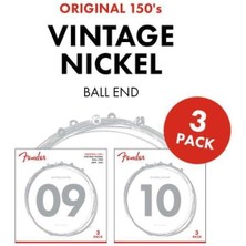 Leaf Shop 073-0150-309 Elektronik Gitar Telleri "150L 3'lü, Paket Saf Nikel, 009/042"