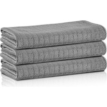 Leaf Shop Cleanıng | Mikrofiber Kareli Mutfak Bezi | 40X40CM Leke Tutmaz, Koku Yapmaz | Deterjan ile Kullanıma Uygun | X3 Adet