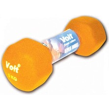 Leaf Shop T2030VDB-04 3kg Altıgen Neo. Dumbbell Unisex, Turuncu, Tek Beden