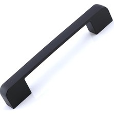 Leaf Shop Adet Radus Siyah Metal Kulp 96 mm - 9.6 cm Mobilya Çekmece Mutfak Dolabı Dolap Kulpları Kulbu Kulpu