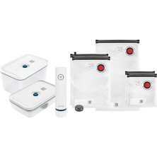 Leaf Shop Fresh & Save Vakum Başlangıç Seti, Plastik, 8 Parçalı, Kutu, Pompa ve Torba Dahil, La Mer