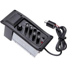 Leaf Shop Me-40 Gitar Preamp 4-Band Eq Ekolayzer Piezo Pickup Amplifier Tunerli