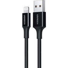 Leaf Shop iPhone Lightning 2.4A Data ve Şarj Kablosu Siyah 1 Metre