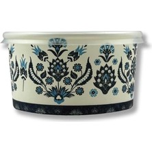 Leaf Shop Karton Kağıt Çorba-Aşure-Tatlı-Dondurma-Yemek Kasesi -14 Oz Plastik Kapaklı Kase 50 Adet