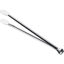 Misda Store Metal Mangal Maşası 32 Cm-27 cm Uzun-Kısa Boy Çelik Yemek Barbekü Izgara Kömür Köz (32 cm - 1 Adet)