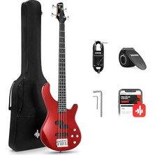 Leaf Shop DPJ-100 Pj-Style Bas Gitar (Kırmızı)