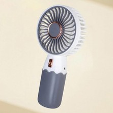 Misda Store Elle Tutulabilir, Şarjlı Masa ve El Fanı Vantilatör, Telefon Standlı Mini Fan, 16 * 8 Cm, Hafif Tasarım, Düşük Gürültü Seviyesi