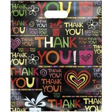 Leaf Shop Tiri Store Çok Renkli Takviyeli Mağaza Poşeti 2 No 26X38 cm 50 Adet, Çok Renkli