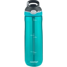 Misda Store Üniseks Ashland Autospout Pipetli Büyük Bpa Içermeyen Plastik Su Şişesi Turkuaz 720 ml