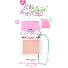 Peripera Ciltte Kremden Pudra Dokuya Dönüşen Allık Perıpera Tok Blush Keycap (03 Easy Bloom)