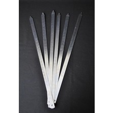 Misda Store 6 Adet Profosyonel Paslanmaz Metal Kıyma Şiş (Adana-Urfa-Antep Kebap Şişi)