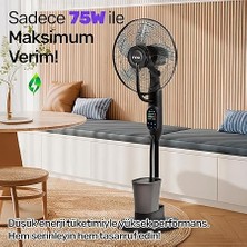 Misda Store N01 Buz Eklenebilir Ultrasonik Buharlı Zaman Ayarlı 3 Kademli Sessiz 75W Akıllı Vantilatör
