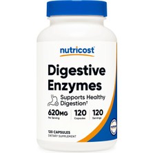 Nutricost Digestive Enzymes Sindirim Enzimleri 620MG, 120 Kapsül