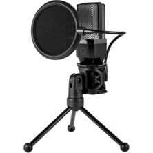 Misda Store Bilgisayar Rgb Mikrofon 20-20KHZ Profesyonel Podcast Mikrofon Kiti Tak Çalıştır USB Kablolu Pc Dizüstü Bilgisayar Için Vlog Youtuber Kick Canlı Yayın X1R