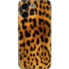 Nurdic Oppo Reno 15 - 15F 5g Kılıf 0.4mm Lazer Kesim Silikon Kapak Leopar Kürk