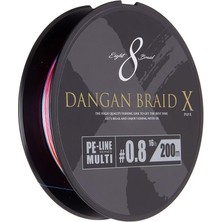 Misda Store Craft Dangan x Braid Ip Dbx8 Pe 0.8/0.10MM/16LB/7.26KG/200 Metre Multi