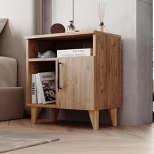 Misda Store Home Enda Kommen 3 Bölmeli Kapaklı Komodin Atlantik Çam