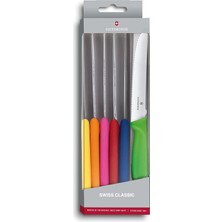 Misda Store Vt 6.7839.6G Swiss Classic 6 Renkli Domates Bıçağı Seti 11 cm