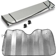 Misda Store Ön Cam Güneşliği Oto Metalize Alüminyum Katlanabilir Güneşten Koruyucu Perde Güneşlik 140X70C