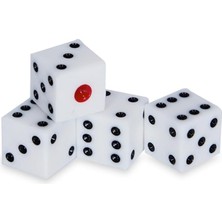 Misda Store Crafts Kemik Zar El Işçiliği Köşeli Tavla Zarı (2 Çift 4 Adet)