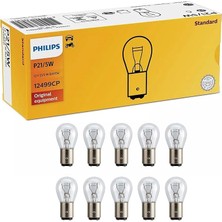 Misda Store P21/5W 12V BAY15D Stop/park Lambası, 10'lu Paket, 12499CP