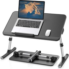 Misda Store Saiji AL30 Ayarlanabilir Laptop Standı Ergonomik Tasarım 17 Inç Uyumlu Taşınabilir Masa Siyah