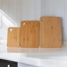 Misda Store 3 Boy Bambu Kesme Tahtası Seti, Bambu Kesim Tahtası, Bambu Et Tahtası | Pratik ve Dayanıklı 3 Boy Bambu Kesme Tahtası Seti - Mutfakta Kesme Işlemlerini Kolaylaştırın!