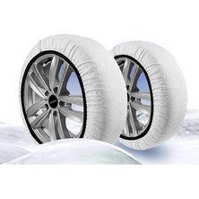 Misda Store Lastik Kar Çorabı Kar Zinciri Muadili Yüksek Kalite Tekstil Kar Zinciri Superx Series (X-Large)