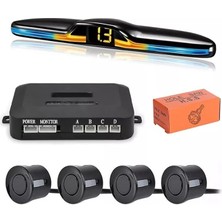 Misda Store Renk Değiştiren Ekranlı Araç Park Sensörü Sesli 22MM Siyah PS01