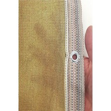 Misda Store Güneş Geçirmez Gölgelik File, Gölgeleme Tülü, Çit Filesi, Balkon Gölgeliği 2x3 M2 -Krem