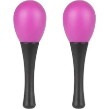 Misda Store ORF-MRC-06PL Örf Aletleri Mor Marakas Plastik Maracas 2 Adet (Çift)