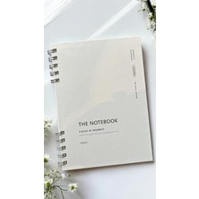 Misda Store Tanıtım Spiralli 80 Yaprak Kareli A5 Defter, Not Defteri, Okul Defteri, 4 Farklı Renk Seçeneği (01 Light Grey)