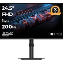 Misda Store G25F2 24.5 1920X1080 Fhd 200Hz 1ms HDMI Dp HDR10 Freesync Premium IPS Gaming Monitör