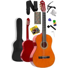 Misda Store CG-270M Doğal Renk Klasik Gitar 4/4 Yetişkin Boy Sap Ayarlı Full Set