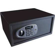 Misda Store LCD Ekranlı Laptop Tipi Kasa Y-LTS0000 - Standart Güvenlik - Master Şifre - 2 Adet 6 Şifeli Anahtar - 20 x 43 x 35 cm - Siyah