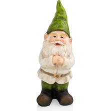 Misda Store Corporation 30,48 cm Uzunluğunda Açık Hava Bahçe Cücesi Katlanır Eller Avlu Heykeli Dekorasyon