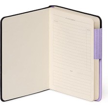 Misda Store Not Defteri, Boş, Küçük, 192 Sayfa, Yumuşak Pu Kapak, Fsc® Sertifikalı Kağıt, 90 G/m², Aylık Planlayıcı, Adres Defteri, Yer Imi, 9,5 x 13,5 Cm, Renk Lavanta