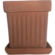 Misda Store Fidanım Toprak Saksı Kare 15CM