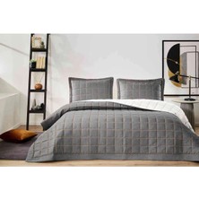 Özdilek Yatak Örtüsü.nakışlı Square Antrasit 180X250