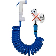 Misda Store Spiral Şaftaf Başlıklı Yıkama ve Sulama Hortum Seti 2 Metre (Turuncu)