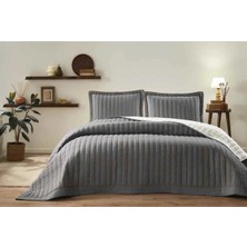 Özdilek Yatak Örtüsü.nakışlı Lıne Antrasit 240X250