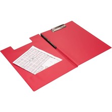 Misda Store 333K A4 Pvc Kapaklı Sekreter Tablası,sekreterlik,sekreter Bloknot,a4 Kapaklı Sekreterlik,kırmızı