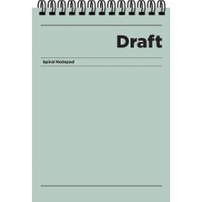 Misda Store Color A4 Çizgili Bloknot Draft - Yeşil