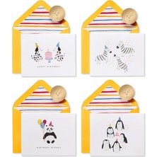 Misda Store Boş Doğum Günü Kartları, Parti Hayvanı (20 Adet)